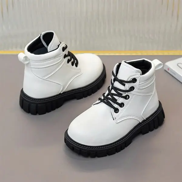 Giày bốt cổ cao da mềm HOT Quảng Châu cao cấp cho bé gái từ 3 tuổi đến 15 tuổi mã 222 1