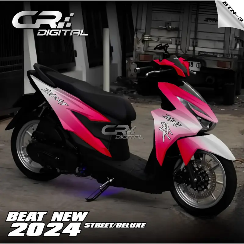 STIKER KEREN TERBARU Decal Sticker Honda Beat DELUXE 2024 COD FULL BODY NEW 5