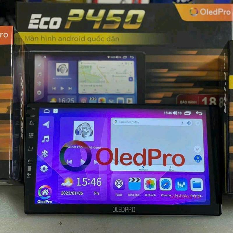 Màng hình OLED PRO P450 10 inch giao diện mới tặng Việt map S2 Youtube Premium sài sim 5G