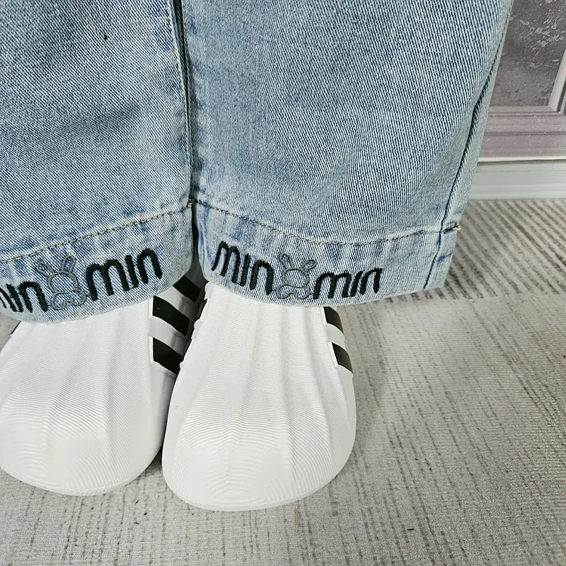 HANNA XUKA Quần Jean Bé Gái MA001 Chất Liệu Jean Mềm Mại Phong Cách Thời Trang 2 Màu Size 11-17 16-50KG Dễ Thương Dành Cho Bé Từ 5-14 Tuổi 5