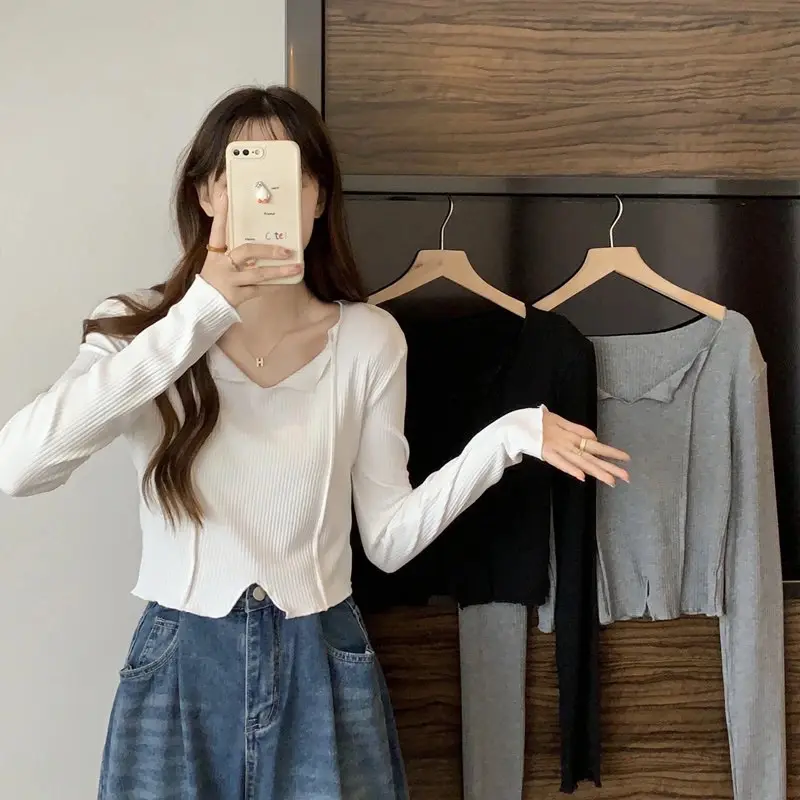 Longsleeve Melda | Atasan Dropneelde | Fashion Atasan Wanita | Blouse Wanita