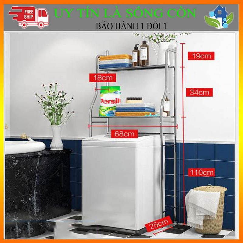 Kệ để đồ trên máy giặt lồng đứng lựa chọn inox và thép sơn tĩnh điện tiết kiệm không gian, Kệ nhà tắm Kitchen kệ  để