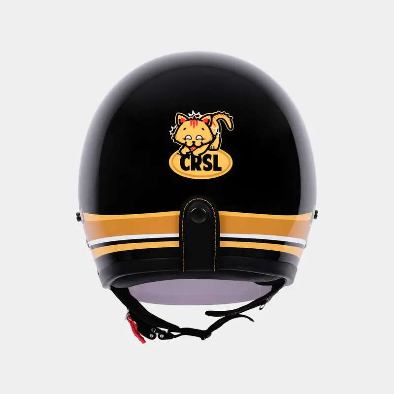 CRSL Bonnie Helmet | Helm Dewasa | Helm Motor Retro Vintage I Headwear Hat Black I Pelindung Kepala I Helmet Rider Motorcycle I Bogo Unisex Pria Wanita 4