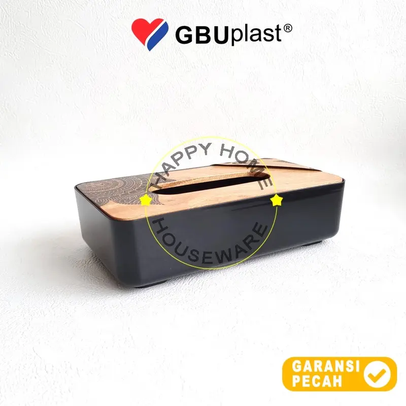GBUplast LATARSA Small Tissue Box Dispenser Tempat Tissue Motif Kayu Back To Nature 6