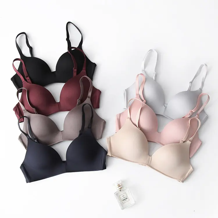 Áo Ngực Nữ, Loại Nút Ngực, Tập Hợp, Không Dây, Chống Trượt, Hỗ Trợ Trên, Thích Hợp Cho Ngực Nhỏ Dày, Hỗ Trợ Ngực Nhỏ, Thiết Kế Không Dấu Vết, Lưng Đẹp, Đồ Lót, Dành Cho Nữ Women Nhung Bra Voi Ren Sen Tua 【 xám xanh lá 】 Nho Voan