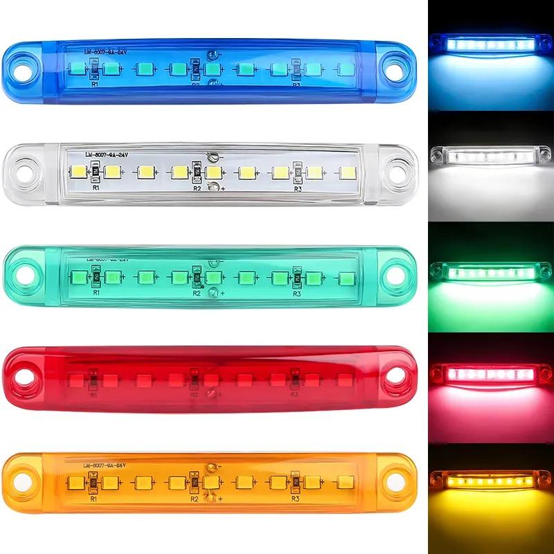 Product Introduction of 9 LED Truck Side Marker Indicators Light External Signal Lamp Trucks Car Lorry Signal Brake Rear Warning Tail Light 0