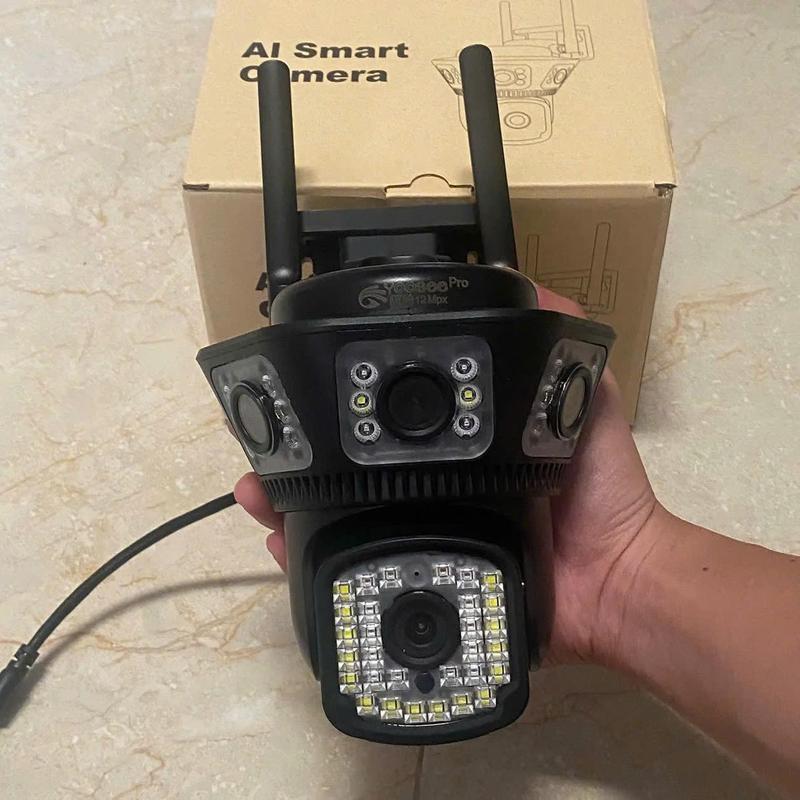 Camera Wifi 4 Mắt 3 Khung Hình 12Mpx Yoosee F54D Hỗ Trợ Đàm Thọai 2 Chiều, Xoay 360 Độ 3