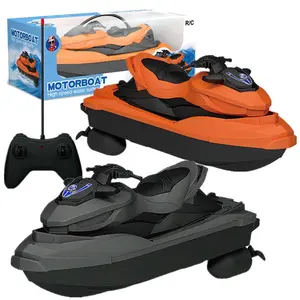 RC SPEED BOAT Perahu motor selancar air berkecepatan tinggi/perahu dayung kendali jarak jauh Set Hadiah Cowok Cewek Baterai Control Plastik
