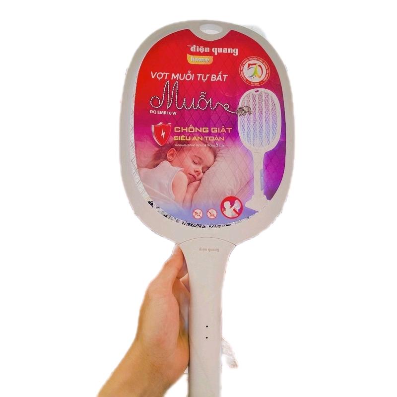 Vợt muỗi thông minh Điện Quang tự động kiêm Đèn bắt muỗi 2 trong 1 Bảo Hành 12 tháng