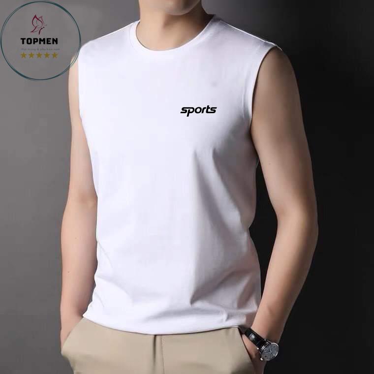 Áo ba lỗ nam chất thun lạnh SPORT co giãn thoáng mát mặc nhà thể dục tập gym Menswear