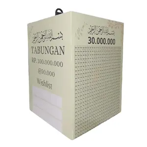 Lifestyle Tgr Celengan Bismillah Target  50 juta 50k Jumbo Besar Kunci Termurah Tempat Nabung Uang Celengan Besar Bahan Kayu  Unik 15X15X20 Cm