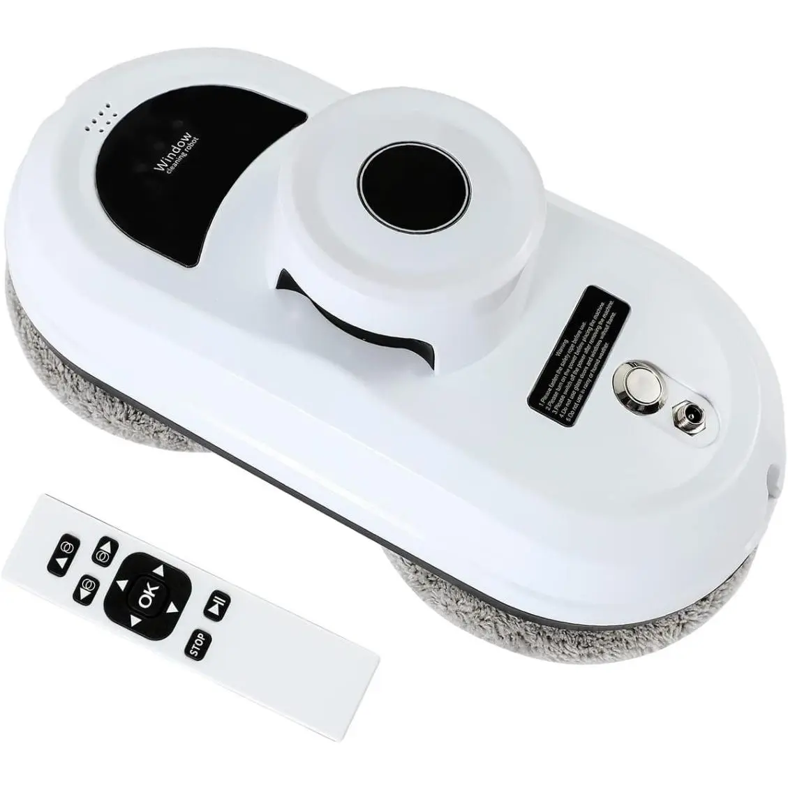 Window Cleaner Robot with Ultrasonic 5600PA Glass Cleaning Automatic Smart Robot Cleaner,Window Vacuum Cleaner with Control Windows/Tiles/Class Door Indoor Outdoor High Rise Ceilings