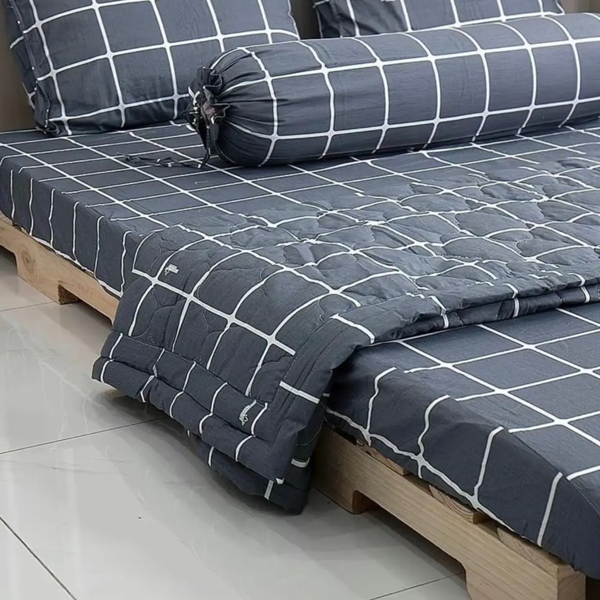 Bộ drap vải cotton thắng lợi 4 món,5 món