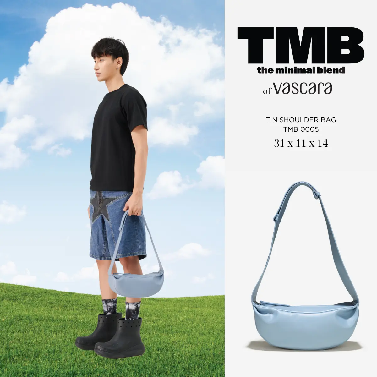 Túi bao tử SEESAW BAG màu xanh da trời TMB 0004 - TMB of Vascara