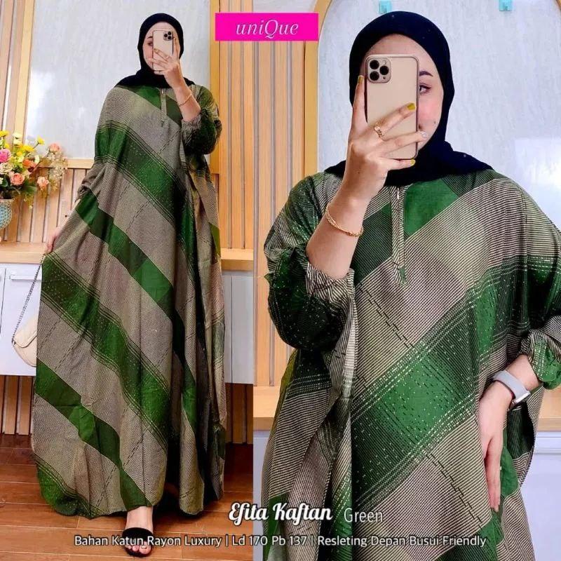KAFTAN MOTIF EVITA RAYON PREMIUM BUSUI JUMBO LD 170CM 7