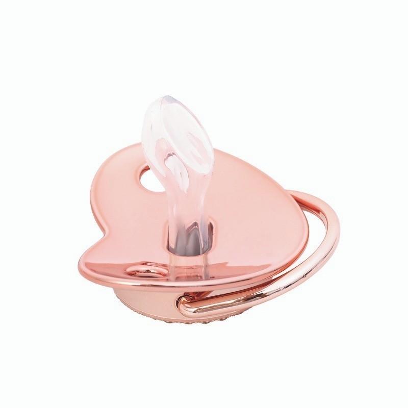 Product Introduction of Infants 0-36 months silicone soothing dental glue Crown pattern Heart pattern BPA-free with chain clip and dust cap 18