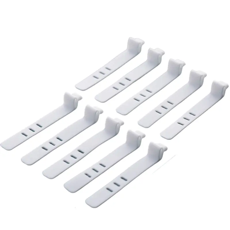 8 Grids Clear Plastic Cable Storage Box Data Cable Storage Container Save Space Cable Management Box for Storing Earrings Rings and Data Cables 0