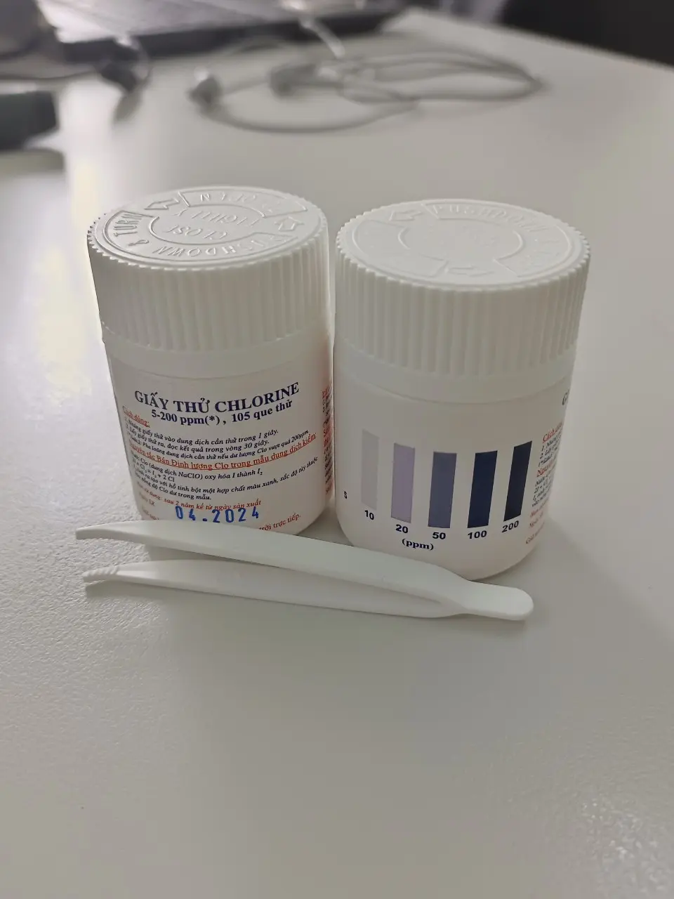 Giấy kiểm tra chlor.ine (CLO) DƯ 5-200 ppm