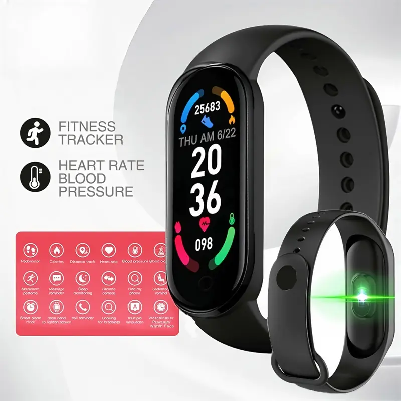 SHIIE COD IM8 Smart Watch M Band Pedometer Heart Rate Blood