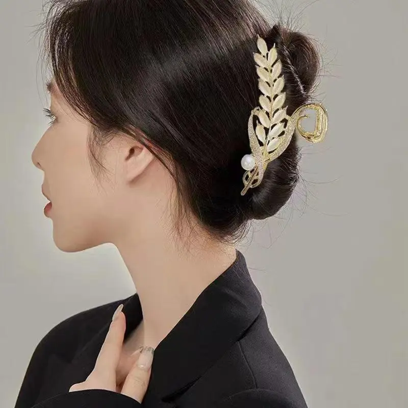 Kẹp Tóc Lúa Mì, Thiết Kế Cao Cấp Thanh Lịch, Dành Cho Bé Gái, Thích Hợp Để Đồ Trang Trí Ngày Lễ, Kẹp Tóc Nàng Tiên Cá, Kẹp Cá Mập, Làm Đẹp, Đồ Trang Trí Tóc 3