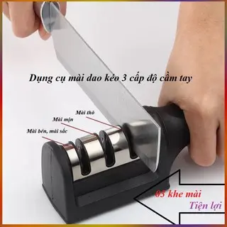 Dụng cụ mài dao kéo 3 cấp độ cầm tay mài dao nhanh bén siêu tiện lợi