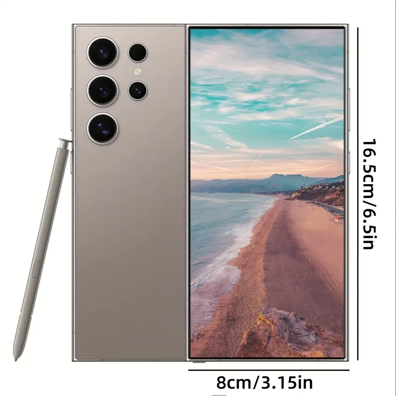 Android 13 Unlock Phone, Touch Screen Unlock Smartphone, 6.8-inch HD Display, Dual SIM, Dual Standby, Face Recognition, HD Camera, 8+256GB Storage, with Stylus, 1080X1920 Display Resolution, Support 5G, WiFi, GPS, Fast Charging, 6800mAh Lon 0