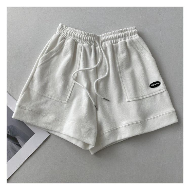 Product Introduction of 2024 High waisted slimming casual sports shorts for women's new Korean loose wide leg drawstring A-line pants 10