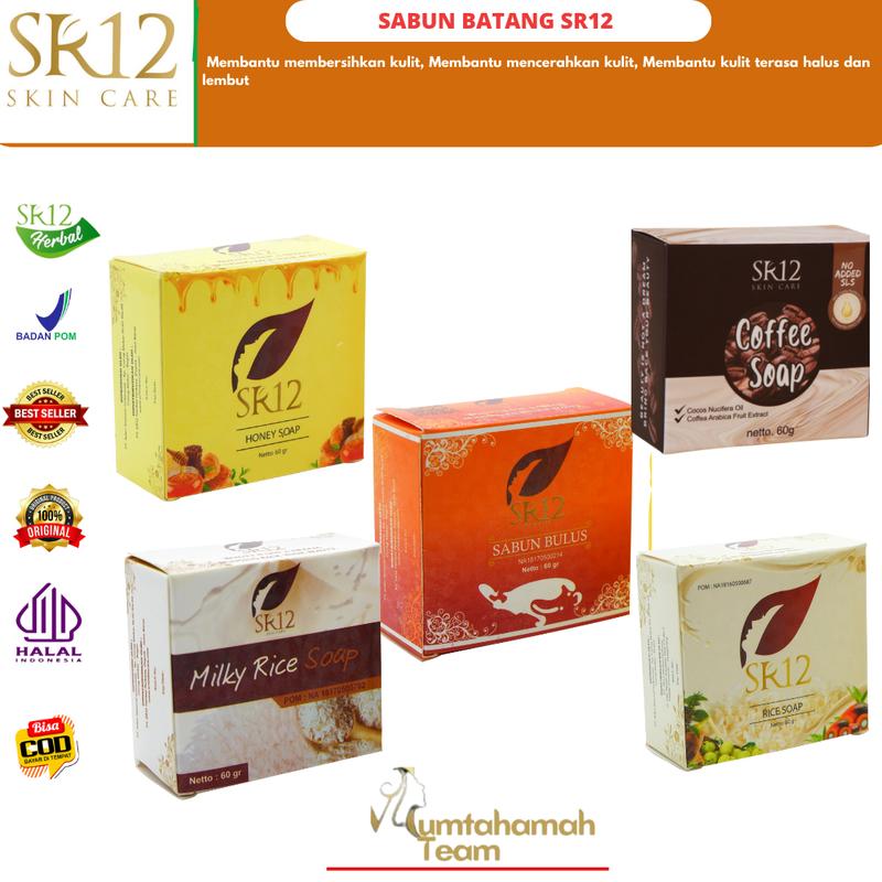 Product Introduction of SABUN BATANG SR12 / Bulus soap SR12 / Coffee Soap SR12 / Milky Rice soap SR12 / Rice soap SR12 / Honey soap SR12 / Soap Bar SR12 / Sabun Cuci Muka / Perawatan Wajah / Membantu Mencerahkan kulit / Pembersih Wajah whitening 1