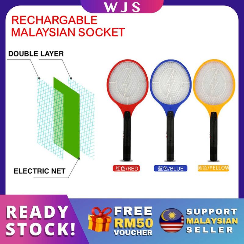 (MALAYSIAN SOCKET) WJS Long Lasting Rechargeable Mosquito Insects ...