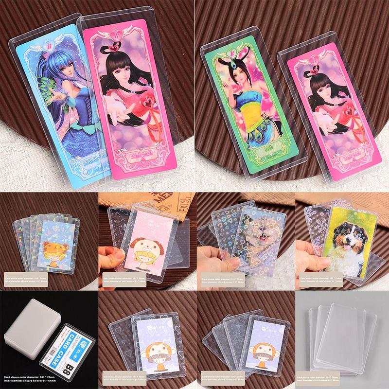 Product Introduction of Pemegang Kad Idola, zenffen, 10pcs, 35PT, Plastik Kalis Air, Lengan Kad Kpop, Lutsinar, dengan Saput Pelindung, Pelindung Kad 16