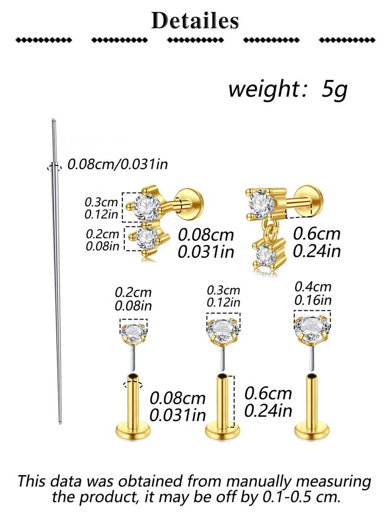 Product Introduction of 2025 New Style Stainless Steel Earrings, Cute Piercing Jewelry for Women, Fashion Accessories for Party, Daily Clothing Decor 2