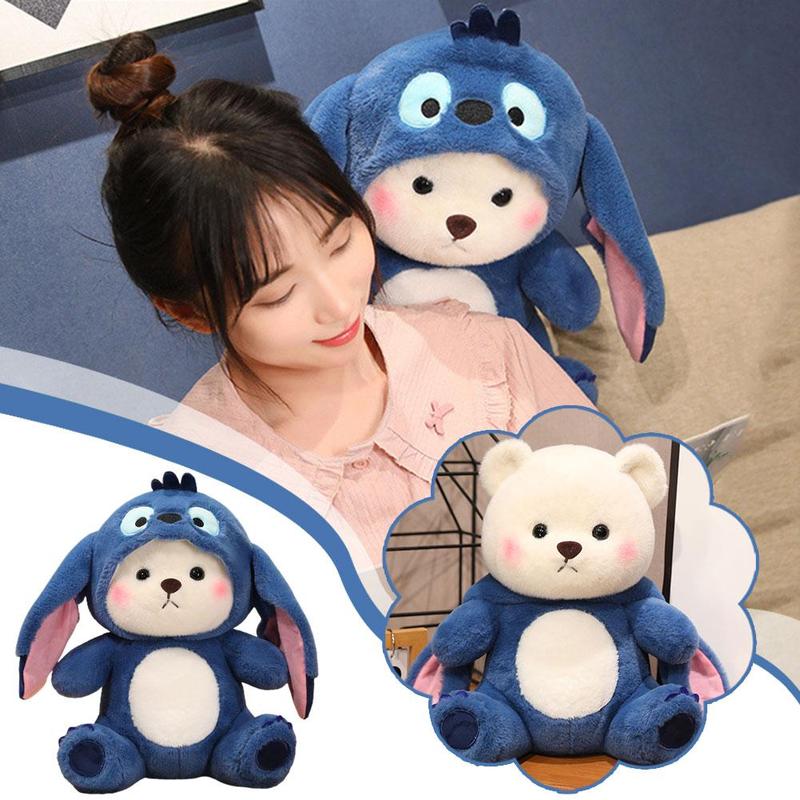 Product Introduction of Transforming Stitch Bear Plush Toy - Cute Lina Bear Stuffed Animal, Doll & Dinosaur Panda For K3F4 20