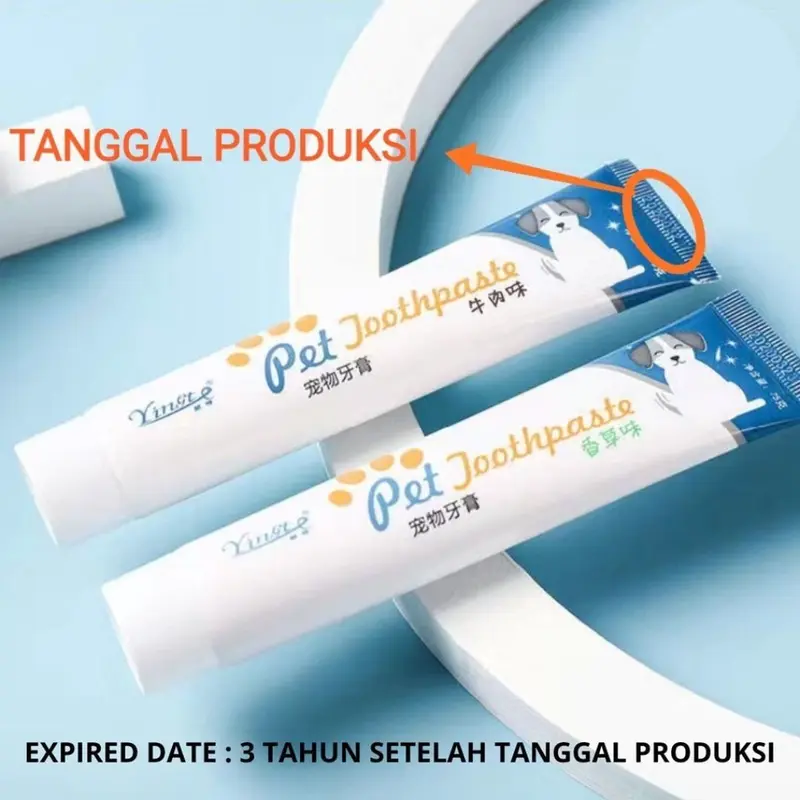 4in1 Set Sikat Gigi dan Odol Anjing Kucing Dog Tooth Brush and Paste Membantu Membersihkan Kotoran dan Plak Gigi Hewan Peliharaan FEFARM 2