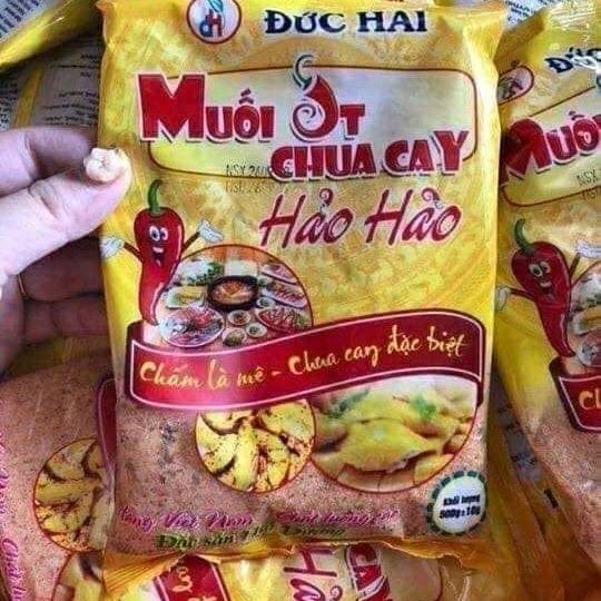 Muối ớt chua cay đức hải chấm hoa quả thịt gà 1