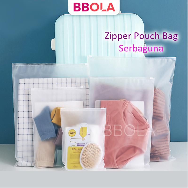 ZIPPER STORAGE BAG POLOS | KANTONG ORGANIZER ZIP POLOS Travel 0