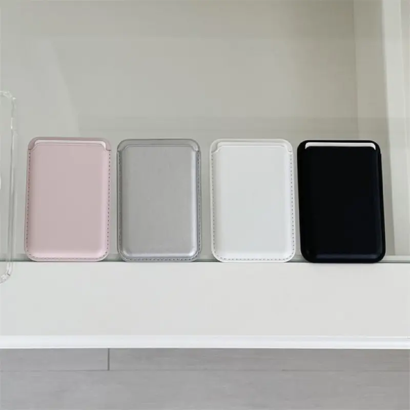 PU Leather Wallet For Magsafe Phone / Phone Case, Credit Card Holder For iPhone 16 15 14 13 12 11Pro Max, Mobile Cellphone Accessories