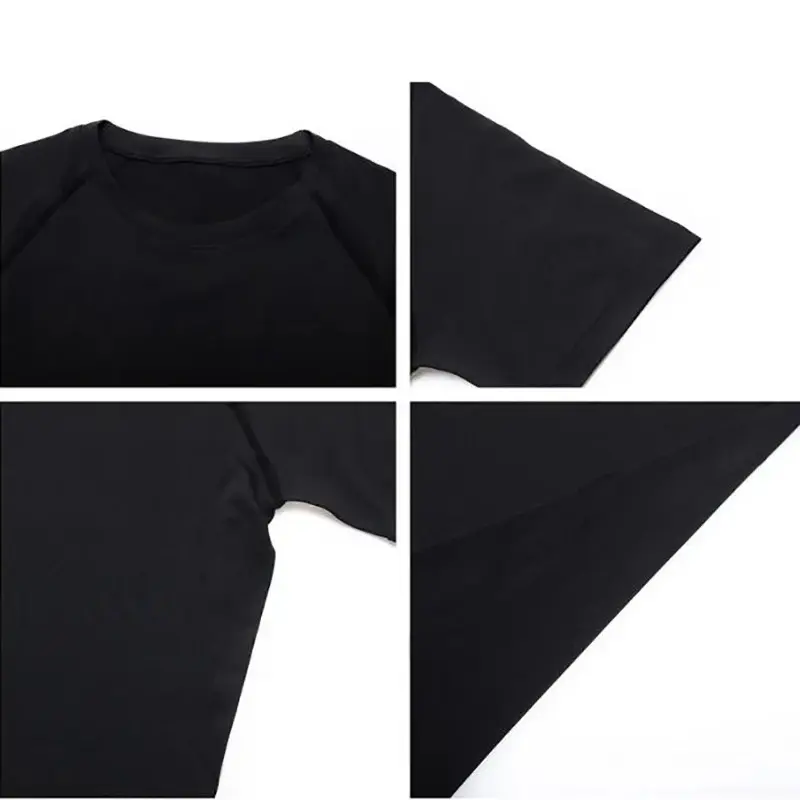 Compression T Shirt Men Summer Sportswear Running T-shirt Elastic Quick Dry Sport Tops Tee Athletic Gym Workout Shirts Men 5