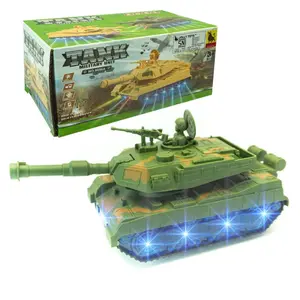 Mainan Anak Tank Militer Ada Lampu Bisa Berjalan suara Bump And Go