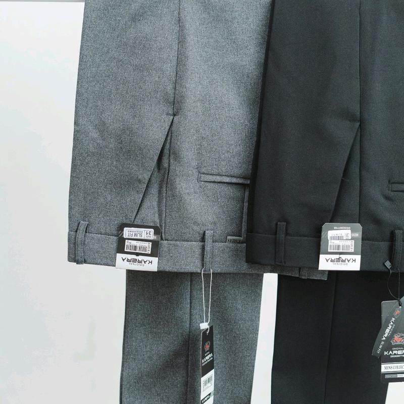 Karera Celana Formal Pria slimfit Original Panjang Kantor Abu Muda abu tua Hitam navy cream Kerja formal Kain 0