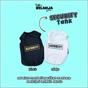 Baju Kucing Bahan Poliester Security Tank Series / Baju Kucing anjing kelinci / Size XS-XXL / Yuk Belanja Gaes!