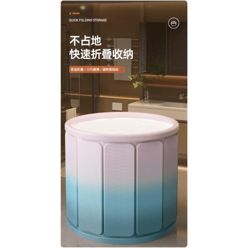 Product Introduction of Folding Bath Bucket, Adult Household Bathtub, Full Body Children's Artifact 30
