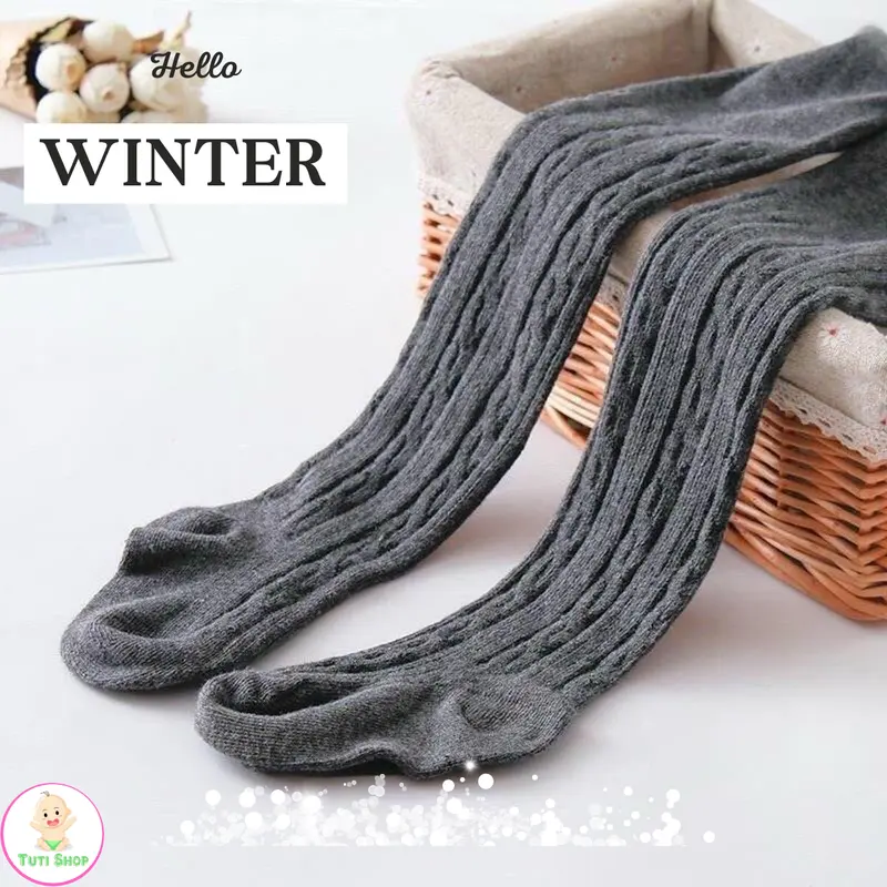 Quần tất len có bàn, quần legging, vớ quần,  quần tất cho bé gái từ 3 tháng đến 6 tuổi 3