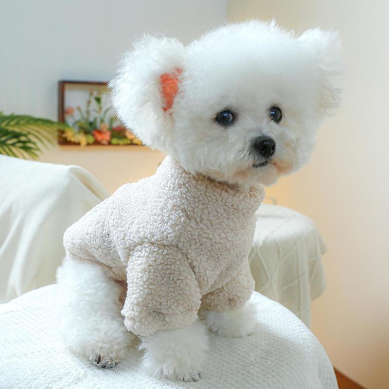 English Letter Embroidered Pet Hoodie, Warm Keeping Small Dog Clothe With Zipper For Winter Small Dogs 2