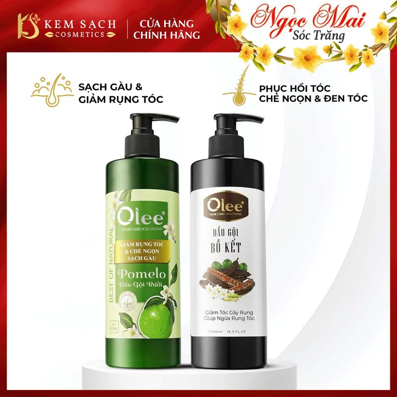  COMBO DẦU GỘI BƯỞI VÀ BỒ KẾT OLEE 