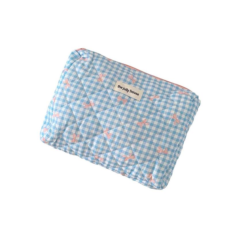 Product Introduction of Bowknot Cosmetic Bag Portable Soft Handbag Toiletries Capacity Bag Student Large Storage Bag 22
