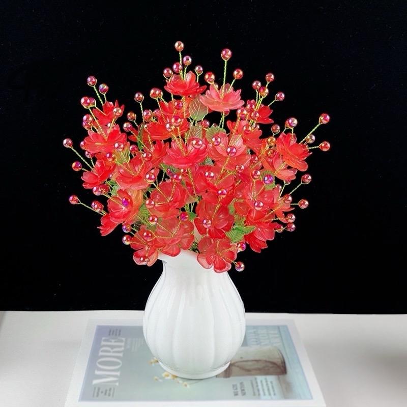 TẶNG đồ Trang Trí - Set vật liệu tự làm bình hoa trang trí đẹp, hoa decor diy handmade S0385 Decor Phòng