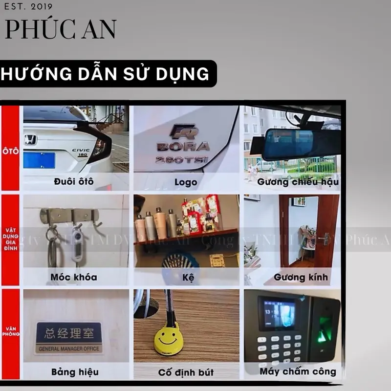 Băng Keo 2 mặt cường lực 3M VHB GPL-110GF 1.1mm, màu xám, dán vè mưa,Logo, Đồ chơi xe, nội thất... 4