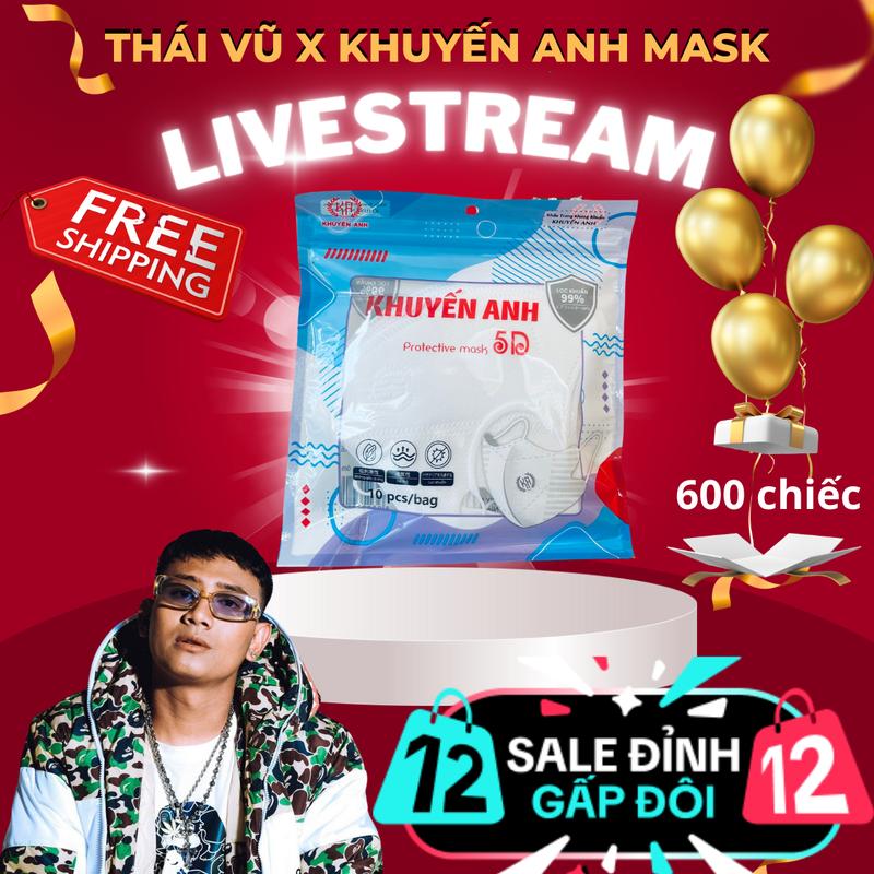 500c Người Lớn + 100c Trẻ Em Khuyến Anh Mask - Kháng Khuẩn - Ngăn Ngừa Bụi Mịn- mùi quế - Chống 90 % virus và vi khuẩn