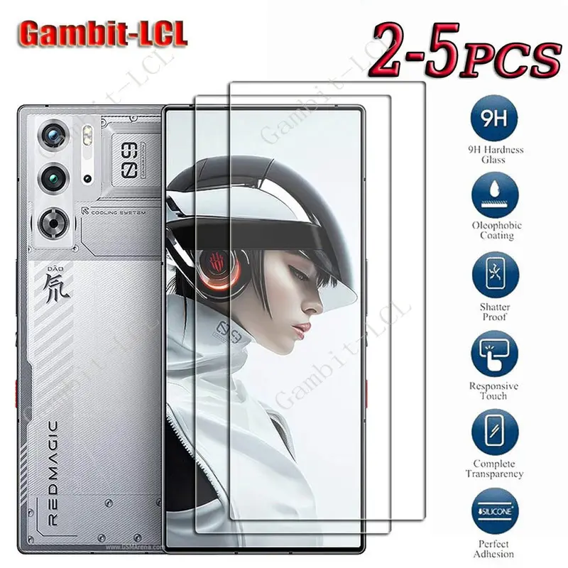 Kính Cường Lực Nguyên Bản, Độ Trong HD 9H, Dành Cho ZTE Nubia Red Magic 9S Pro +, 6,8 "RedMagic 9 Plus, 9Pro, Phim Bảo Vệ Màn Hình Chống Nước Chống Sốc Cao Su