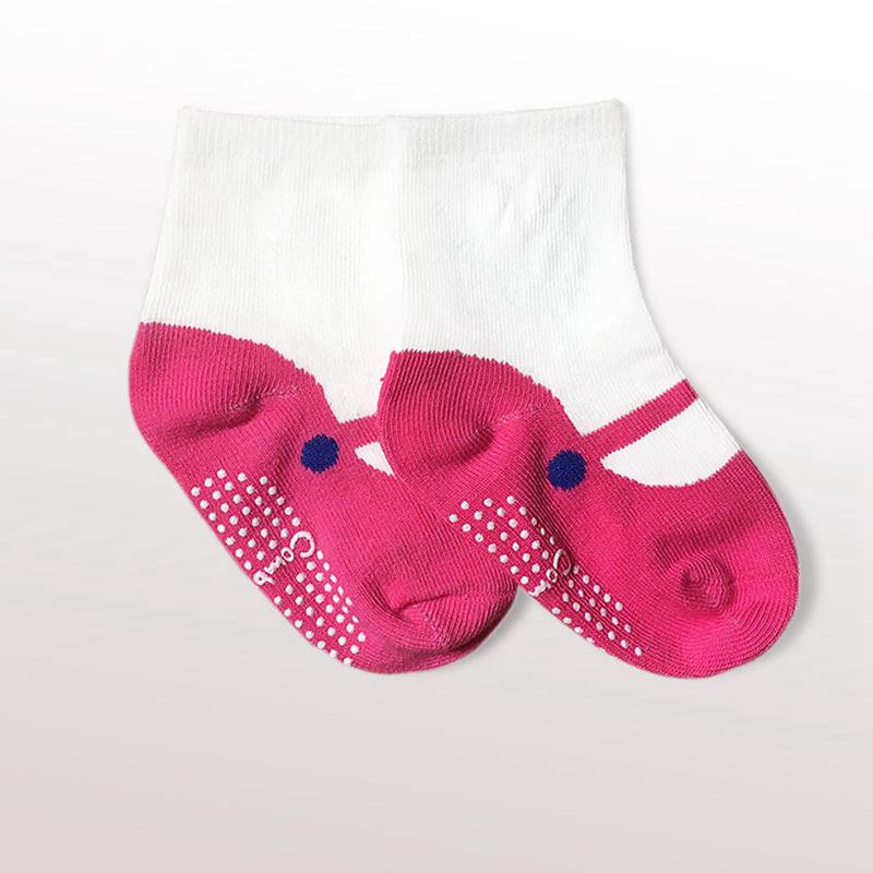 Tất Đi Trong Nhà Chống Trượt Cho Em Bé Gái, Chất Liệu Cotton, Thiết Kế Chắp Vá, Thoáng Khí, Kiểu Tất Ngắn 8